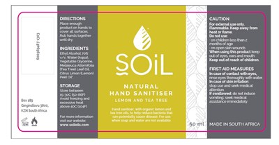 50ml Lemon And Tea Tree Sanitiser (Sl0185 Scented Hand Sanitiser Variants 50ml Lemon And Tea Tree)